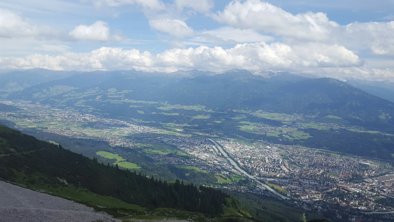 Innsbruck in the valley