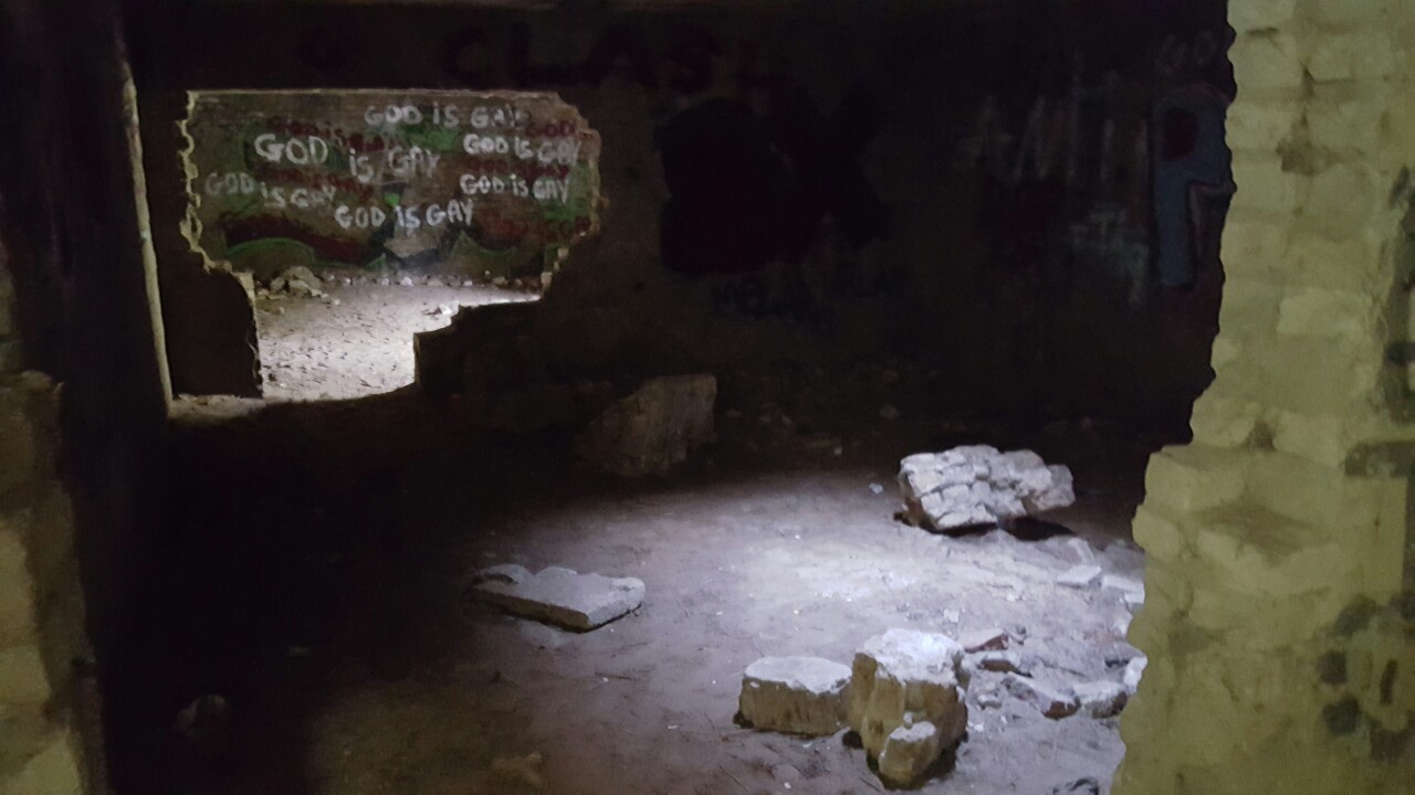 inside the bunker