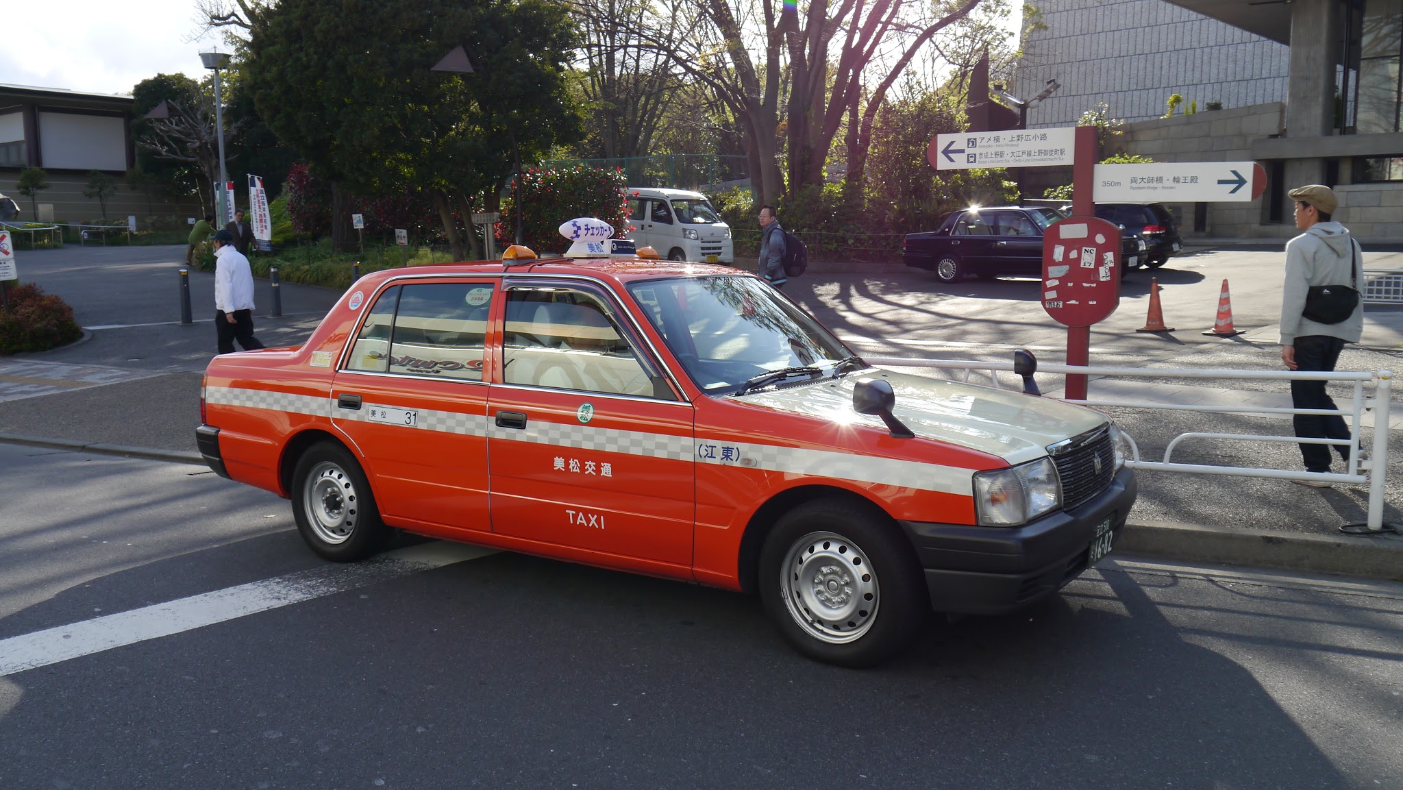 Orange tokyo taxi